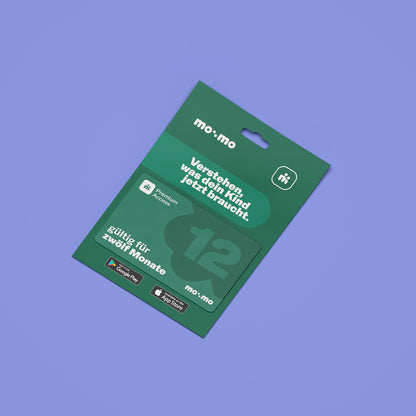 Gutscheinkarte für 12 Monate mo:mo Premium