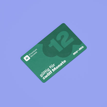 Digitaler Voucher für 12 Monate mo:mo Premium