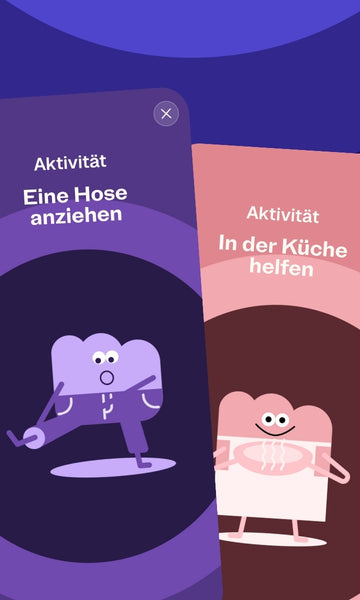 Aktivitäten für mehr Selbstständigkeit