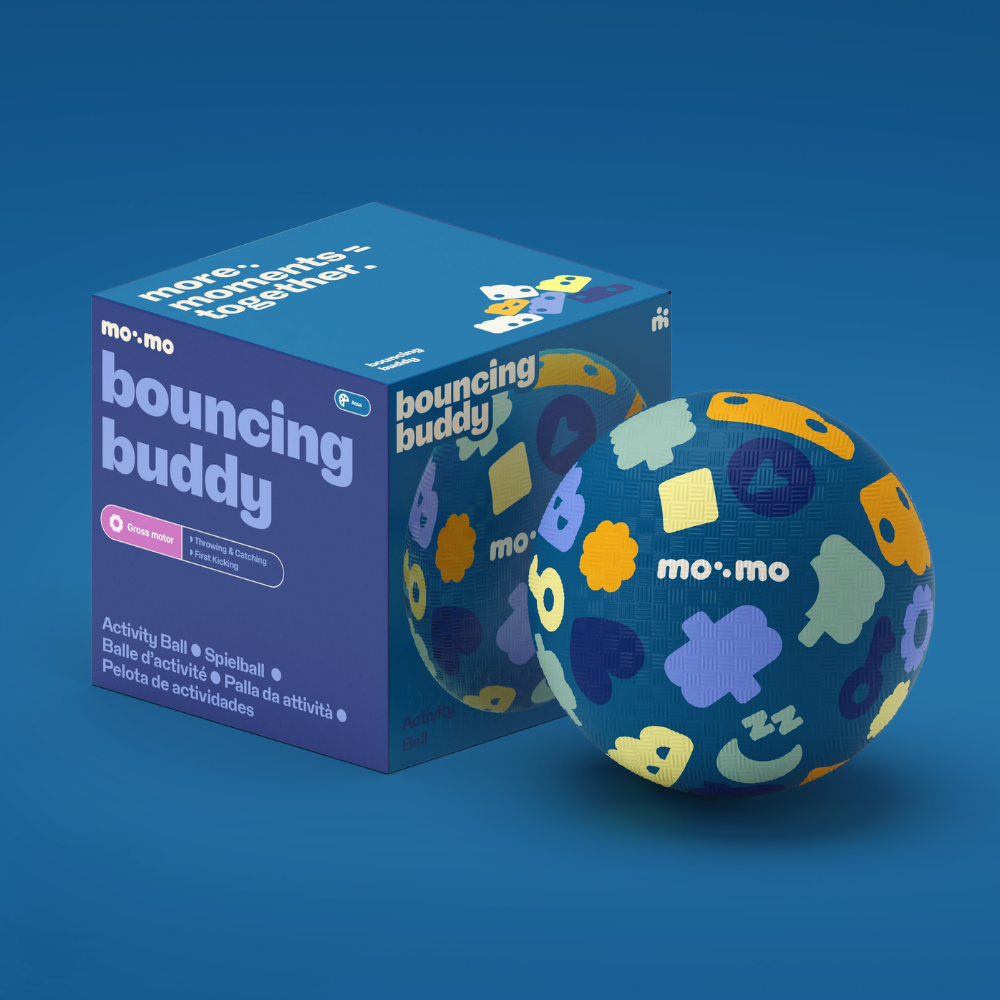 Aqua | bouncing buddy Ball mit Verpackung