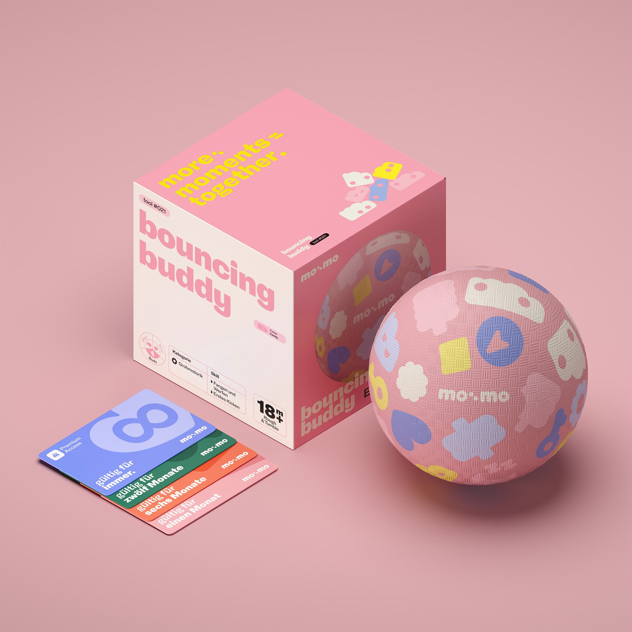 Starter-Set bouncing buddy Sofort loslegen + App (candy) | mo:mo